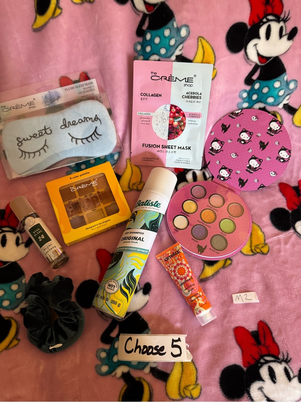 Choose 5 Items : The Crème Shop Eye Mask Dry Shampoo Hello Kitty M2